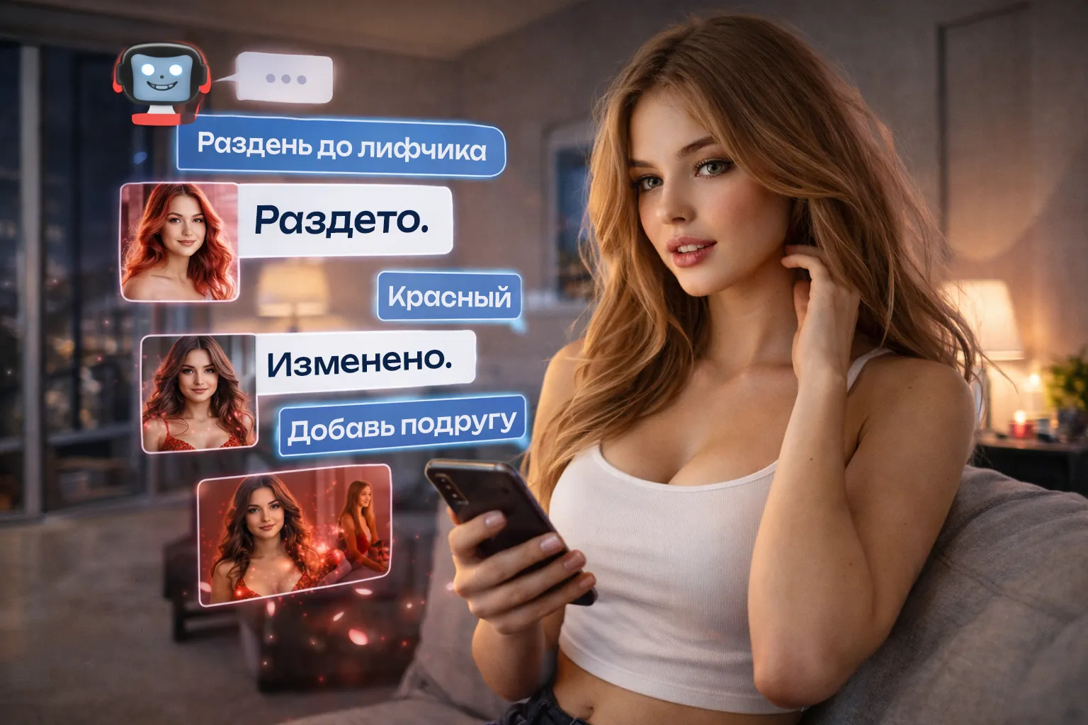 Чат бот раздеватор AI